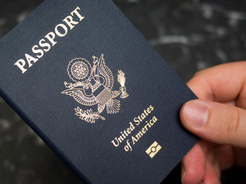 Bild von einem US-amerikanischen Reisepass